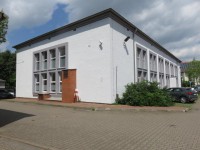 Blick auf die Schwimmhalle Blick auf die Schwimmhalle